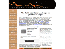 Tablet Screenshot of lizard-landscapes.com